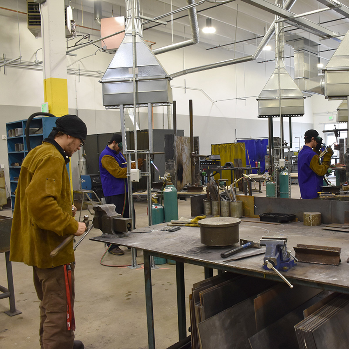 CCD Applied Technology students in a workshop
