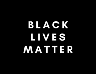white text "black lives matter" on black background