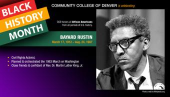 Black History Month. Bayard Rustin