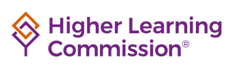 higher learning commission purple horizontal logo